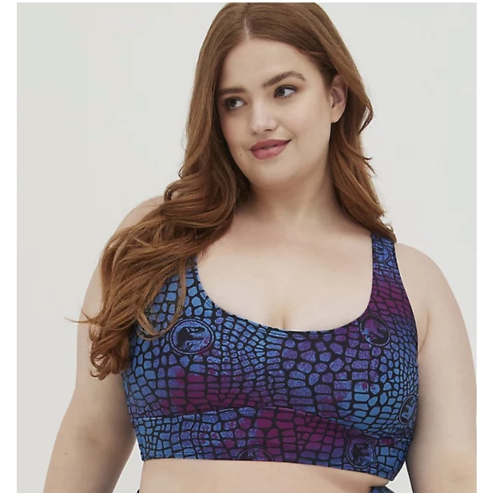 New Torrid size 2 Jurassic Swim Bathing Suit Top 2X - Picture 6 of 7
